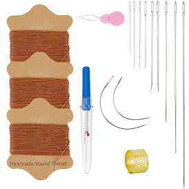 Швейные инструменты, включая вощеный нейлоновый шнур, швейные иглы из углеродистой стали, железа швейная игла устройства резьбы нитенаправительной инструмента, железные швейные наперстки, пластиковые разрывные устройства