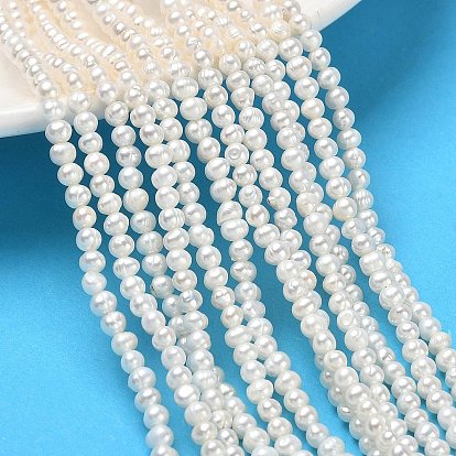 Natural Cultured Freshwater Pearl Beads Strands, Grade 2A++, Potato