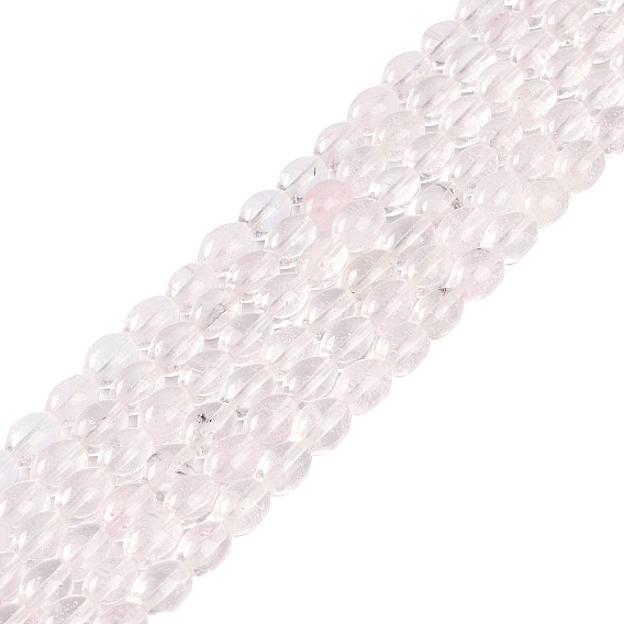 Cuentas de piedras de cristal sandía hebras, oval