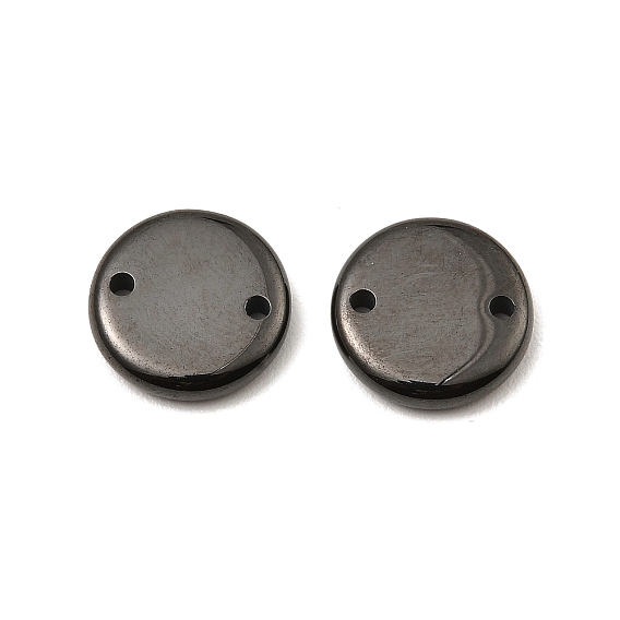 Bioceramics Zirconia Ceramic Connector Charms, No Fading and Hypoallergenic, Flat Round