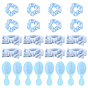 Bridesmaid Invitation Gift Sets, including Velvet Elastic Headbands, Polyester Elastic Hair Ties and ABS Plastic Air Cushion Massage Comb