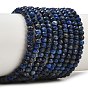 Lapis-lazuli, brins de perles naturels , facette, rondelle