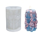 Embossed Pillar DIY Candle Silicone Molds, for Scented Candle Making