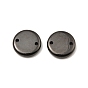 Bioceramics Zirconia Ceramic Connector Charms, No Fading and Hypoallergenic, Flat Round