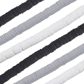 3 нити 3 цвета плоские круглые бусины из полимерной глины ручной работы, диск хейши бусины для гавайских серег браслет ожерелья ювелирных изделий