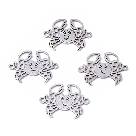 201 Stainless Steel Links Connectors, Laser Cut, Crab