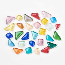 Cabochons en verre, carreaux de mosaïque, pour la décoration de la maison ou le bricolage, formes mixtes