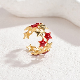 304 эмалированные манжеты из нержавеющей стали для женщин, звезда