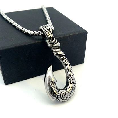 Винтажный стиль 304 Подвески-крючки из нержавеющей стали для мужчин и женщин