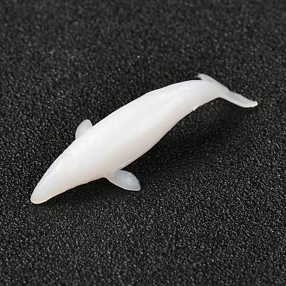 Whale Shaped Plastic Decorations, for DIY Silicone Molds