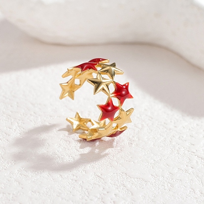 304 эмалированные манжеты из нержавеющей стали для женщин, звезда