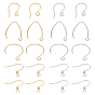 20Pcs 10 Styles 304 Stainless Steel Earring Hooks, Ear Wire