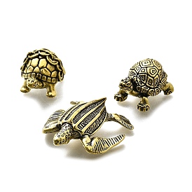 Латунная статуэтка черепахи для украшения стола в гостиной