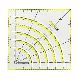 Patchwork sewing tool multifunctional multi-angle cutting ruler DIY handmade inch patchwork ruler