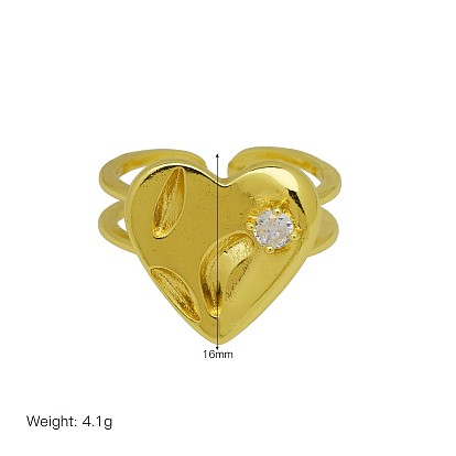 Offene Manschettenringe aus Messing und Imitationsperlen, golden