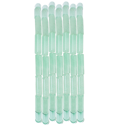 1 Нить из натуральных авантюриновых колонновидных бусин