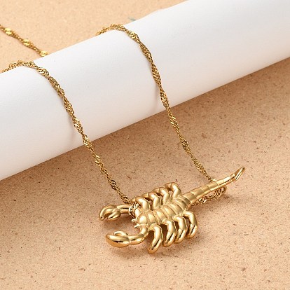 304 ожерелья из нержавеющей стали с подвеской в виде скорпиона для мужчин