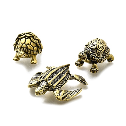 Латунная статуэтка черепахи для украшения стола в гостиной