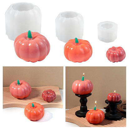 Силиконовые формы для свечей на тему Хэллоуина, для изготовления свечей, тыква