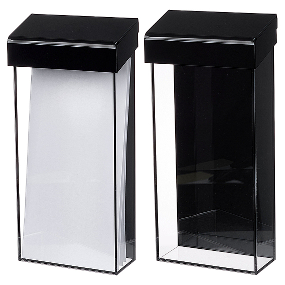 Акриловый держатель для брошюр для использования на открытом воздухе, настенный ящик для хранения, прямоугольные