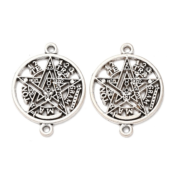 Тибетский стиль сплав тетраграмматон пентаграмма викканские звенья соединительные подвески, без свинца и без кадмия