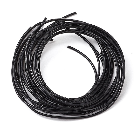 Шнур натуральной кожи, нить из натуральной кожи, круглые