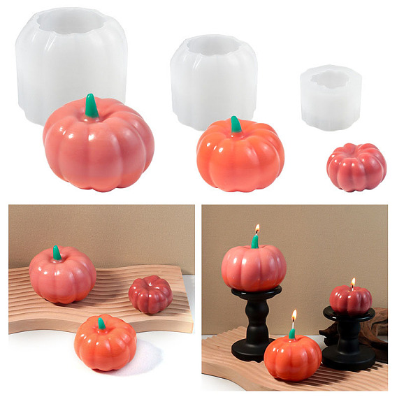 Силиконовые формы для свечей на тему Хэллоуина, для изготовления свечей, тыква