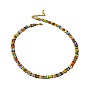 Bohemian Style Colorful Beaded Handmade Necklace - Spring/Summer Indie Art.