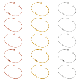 15шт 3 цвета сплав полые сердца открытые манжеты браслеты набор для женщин