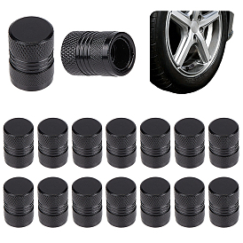16 pièces de bouchons de valve de pneu en alliage d'aluminium, Bouchons anti-poussière de valve de pneu pour roues de voiture