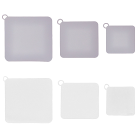 6pcs 6 styles bouchons de baignoire en PVC, couvercle de siphon de sol, tapis anti-odeur, losange