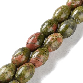 Natural Unakite Beads Strands, Rice