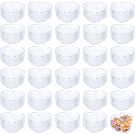 Valentine's Day Heart Acrylic Storage Gift Boxes, Gift Packaging Cases for Wedding Party Supplies