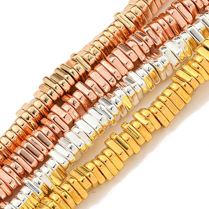 Гальванические нити из синтетических немагнитных гематитовых бусин, треугольные