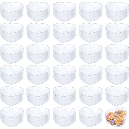 Valentine's Day Heart Acrylic Storage Gift Boxes, Gift Packaging Cases for Wedding Party Supplies