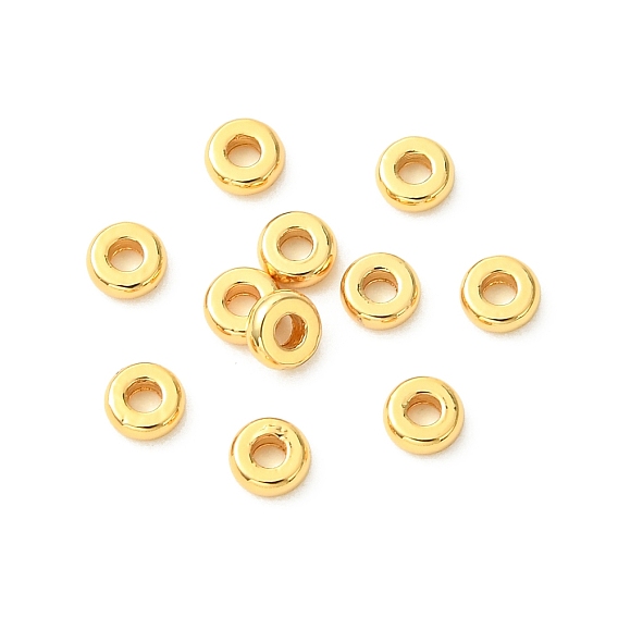 Shegrace Messingperlen, Cadmiumfrei und Nickel frei und Bleifrei, Flachrund