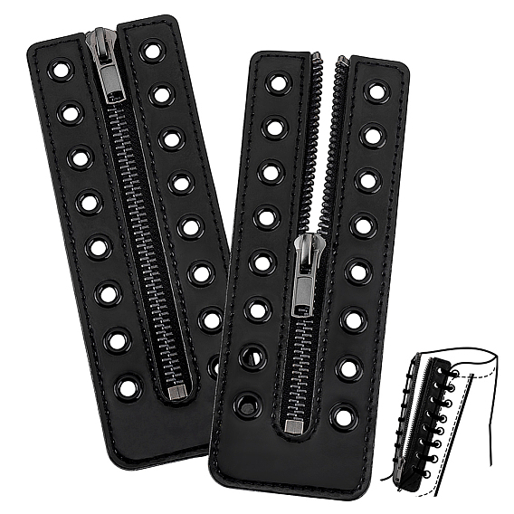 2 шт. ПУ аксессуары для молнии