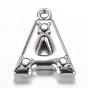 201 Stainless Steel Alphabet Charms, Letter