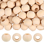 Натуральные незаконченные деревянные бусины, бусины макраме, круглые деревянные бусины с большими отверстиями для изготовления поделок