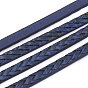Braided Flat Single Face Imitation Leather Cords
