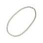 Clear Cubic Zirconia Tennis Necklace, 304 Stainless Steel Link Chains Necklace for Women