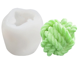 Moules en silicone pour bougies de bricolage, moules de résine, pour la résine UV, fabrication de bijoux en résine époxy, forme de fil de laine