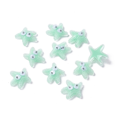 Cabuchones de resina, estrella de mar