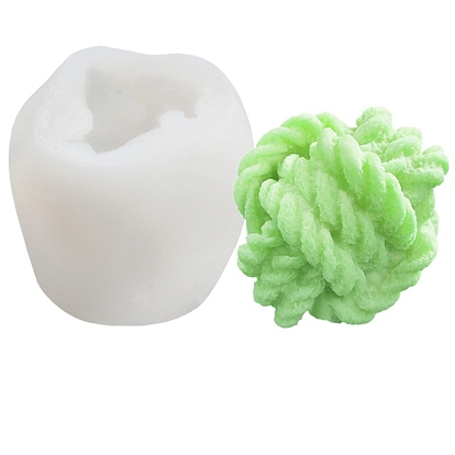 Moules en silicone pour bougies de bricolage, moules de résine, pour la résine UV, fabrication de bijoux en résine époxy, forme de fil de laine