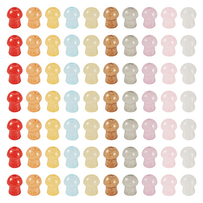 500 шт. Стеклянные бусины, гриб