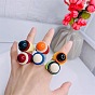 Кольца из смолы для женщин, круглые