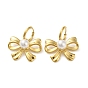 Stainless Steel Shell Pearl Earrings, Bowknot