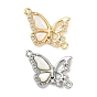 Латунные микро проложить кубического циркония подвески, без кадмия, без никеля и без свинца, с оболочкой, бабочки прелести