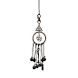 Alloy Wind Chimes, with Glass Pendants, for Home Decoration