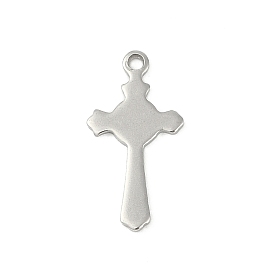 201 Stainless Steel Pendants, Cross Charm